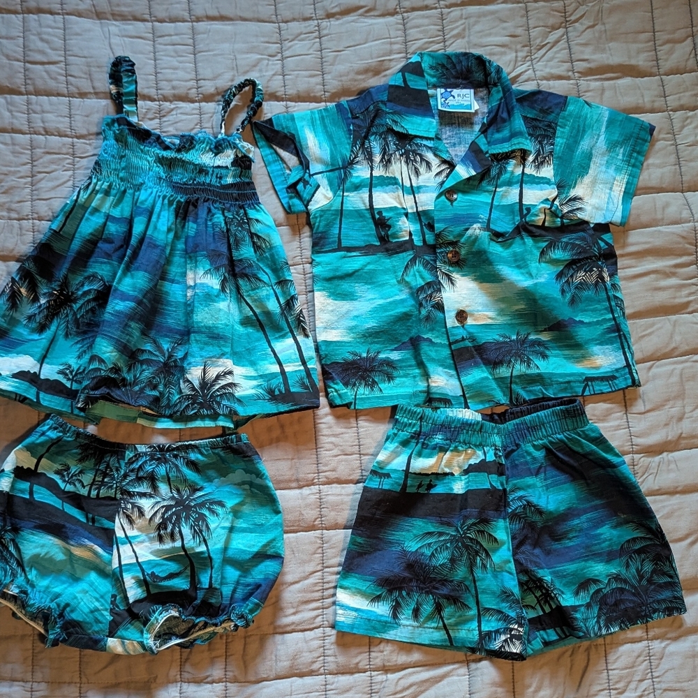 RJC Cotton Beachy Sibling Matching Set Size 2T